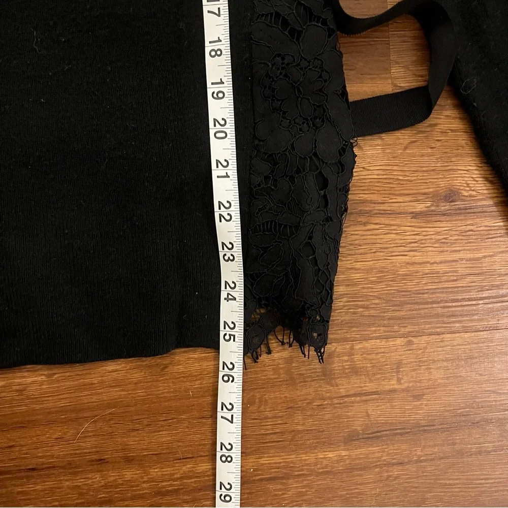 White House Black Market WHBM Lace-Back Sweater XS